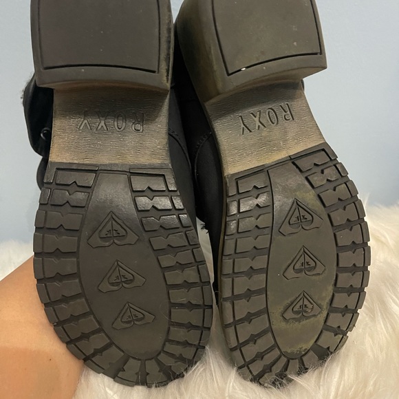 - Authentic ✨ROXY FOLD OVER COMBAT BOOTS SIZE 8 Excellent Condition - Picture 11 of 12